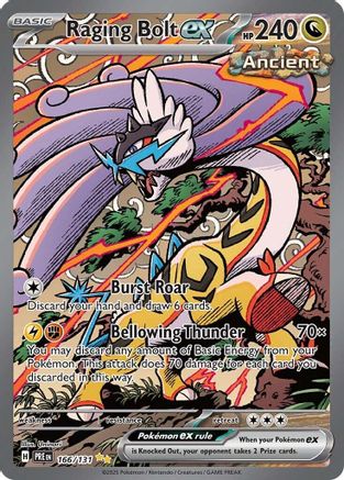 Raging Bolt ex (Alternate Full Art) (166) Holofoil - Prismatic Evolutions