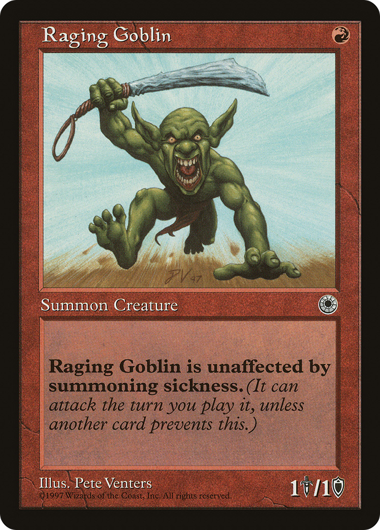 Raging Goblin (Intro Deck) - Portal