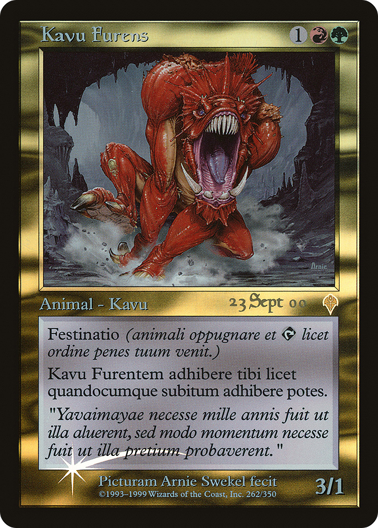 Raging Kavu (Latin Promo) (262) Foil - Invasion