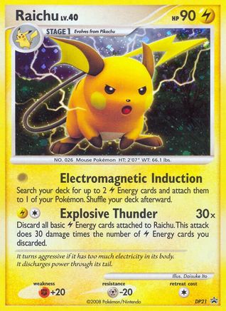 Raichu (DP21) Holofoil - Black Star Promos