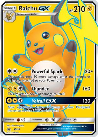 Raichu GX (Full Art) (SM90) Holofoil - Black Star Promos