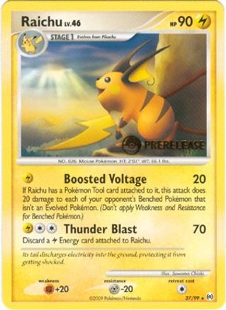 Raichu (Prerelease) (27) - Nintendo Promos