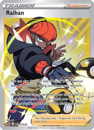 Raihan (Full Art) (TG27) Holofoil - Silver Tempest