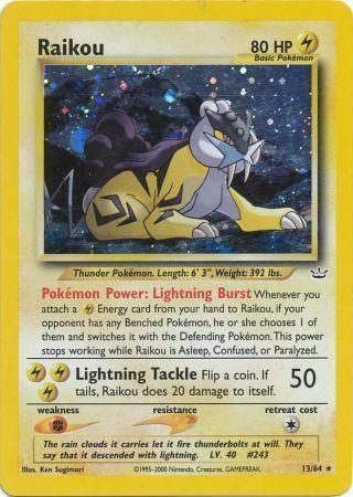 Raikou (13) (Unlimited) Holofoil - Neo Revelation