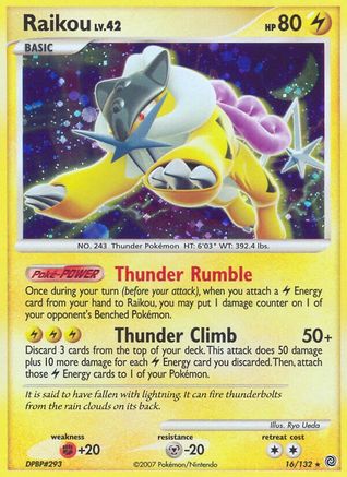 Raikou (16) Holofoil - Secret Wonders