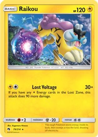 Raikou (Deck Exclusives) (79) Holofoil - Lost Thunder