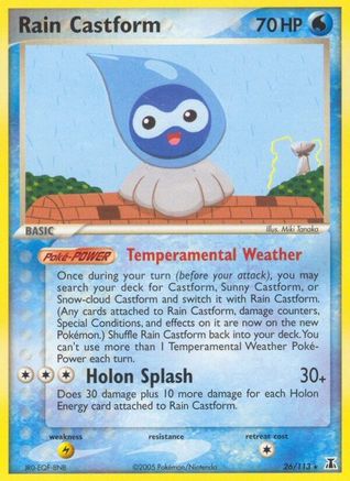Rain Castform (26) - Delta Species