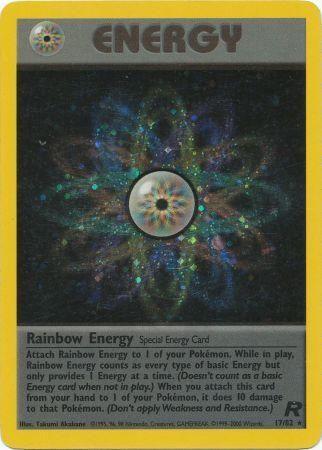 Rainbow Energy (17) (Unlimited) Holofoil - Team Rocket