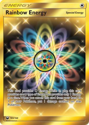 Rainbow Energy (Gold) (183) Holofoil - Celestial Storm