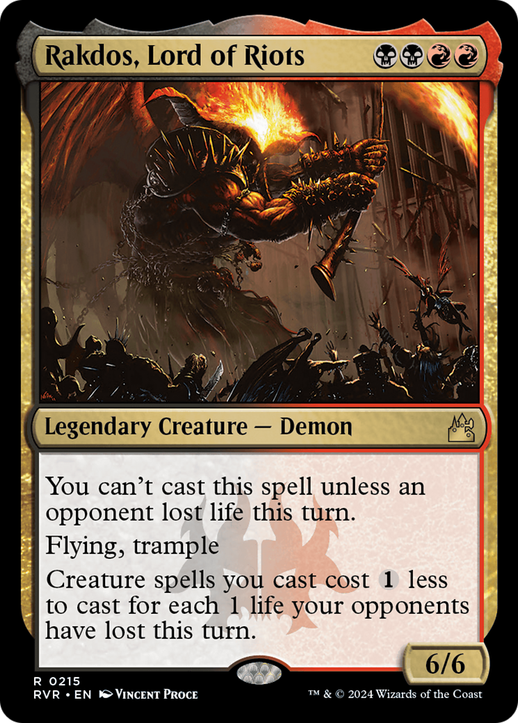 Rakdos, Lord of Riots (215) Foil - Ravnica Remastered