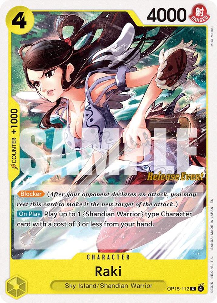 Raki (OP15-112) Release Event Cards