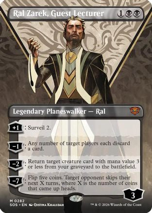 Ral Zarek, Guest Lecturer (Borderless) (282) - Secrets of Strixhaven
