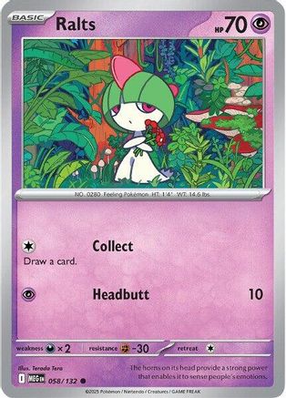 Ralts (58) Reverse Holofoil - Mega Evolution