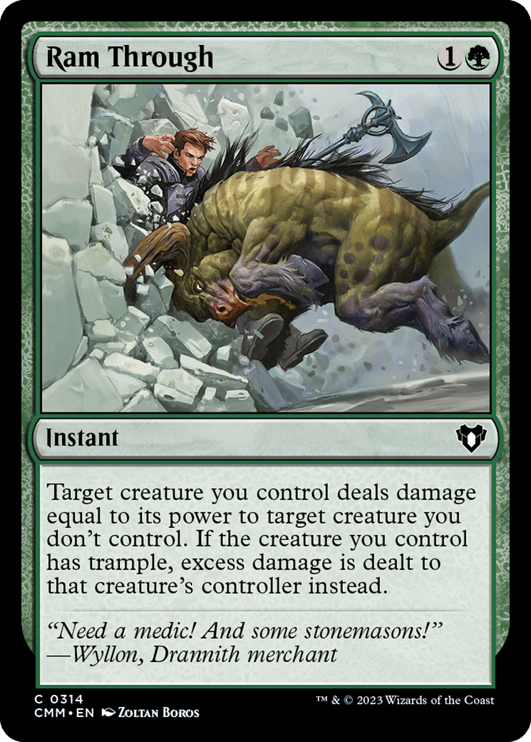 Ram Through (314) Foil - Commander Masters