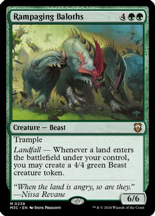 Rampaging Baloths (239) Ripple Foil - Commander: Modern Horizons 3