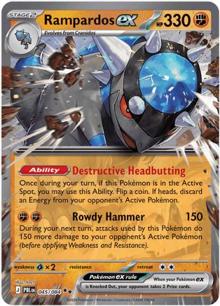 Rampardos ex (45) Holofoil - Pitch Black