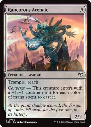 Rancorous Archaic (002) Foil - Secrets of Strixhaven