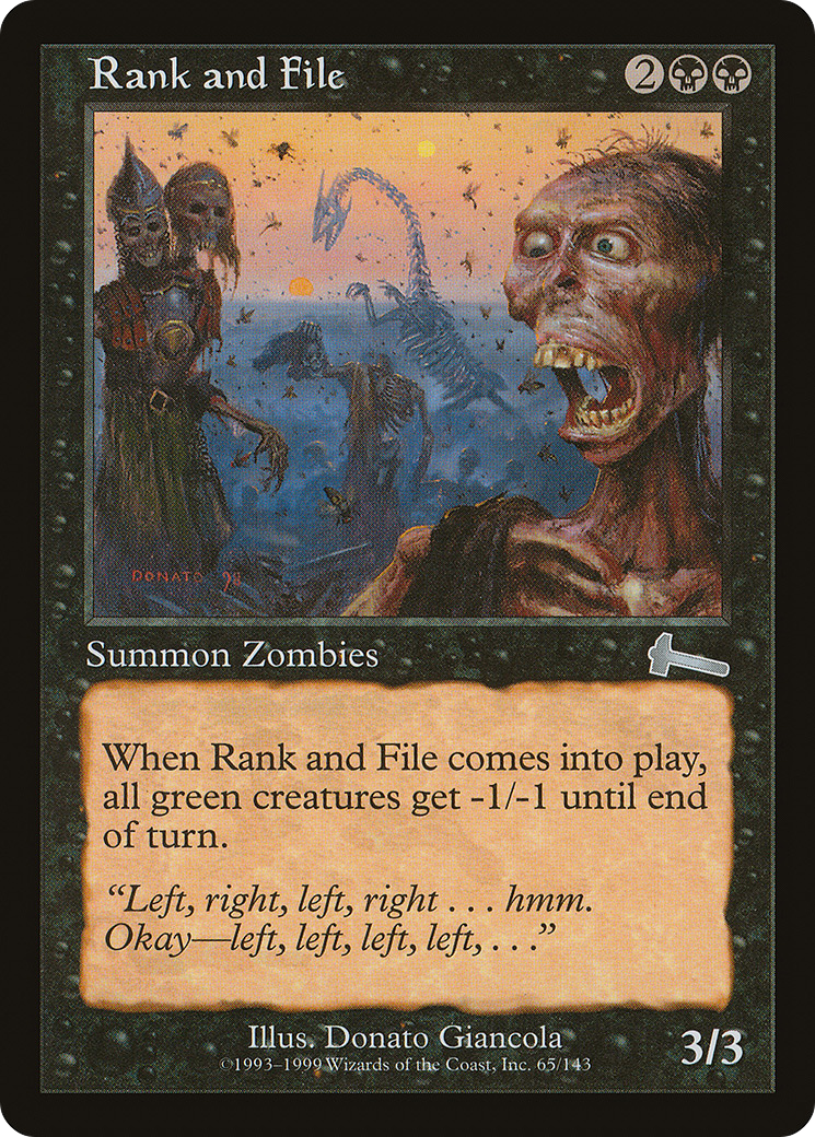 Rank and File (065) - Urza's Legacy