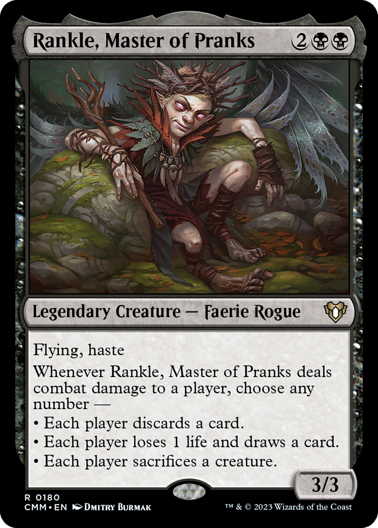 Rankle, Master of Pranks (180) Foil - Commander Masters