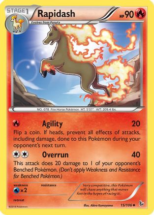 Rapidash (15) Reverse Holofoil - Flashfire