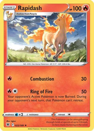 Rapidash (22) Reverse Holofoil - Astral Radiance