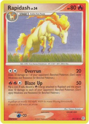 Rapidash (59) Reverse Holofoil - Diamond & Pearl