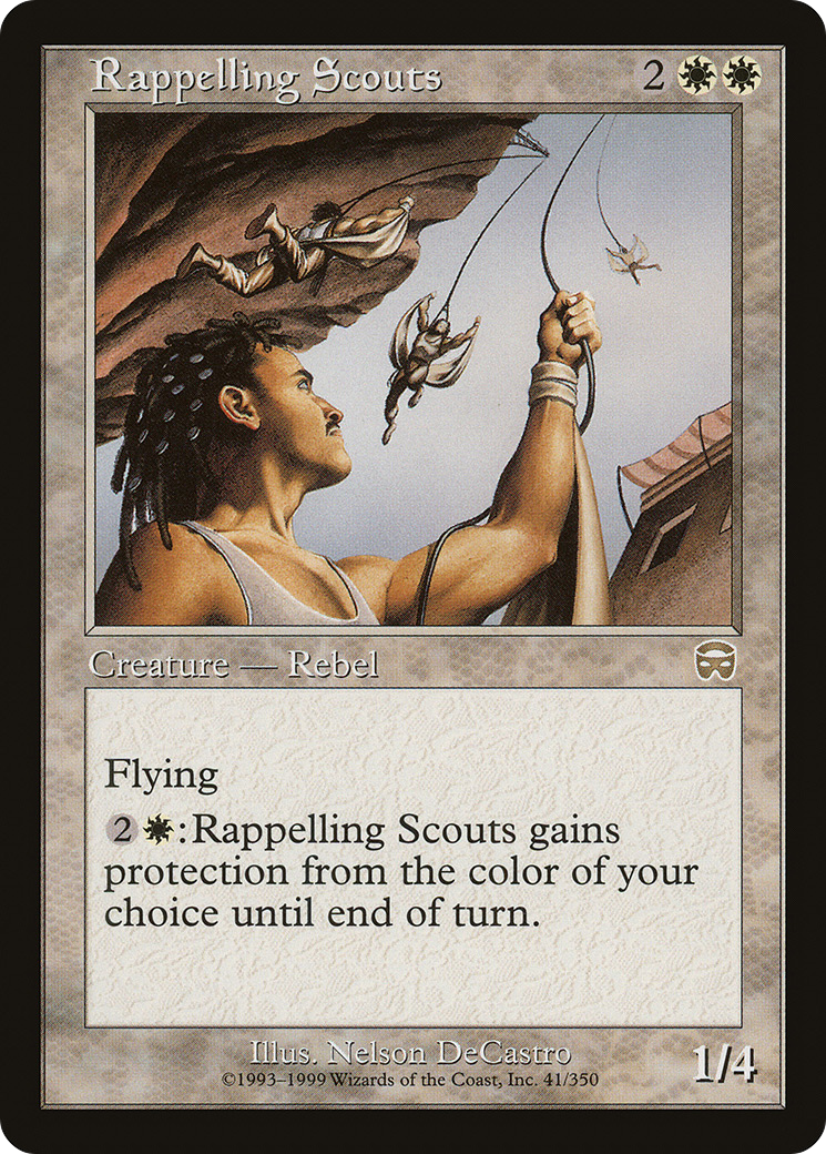 Rappelling Scouts (041) Foil - Mercadian Masques