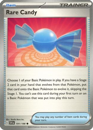 Rare Candy (191) Reverse Holofoil - Scarlet & Violet