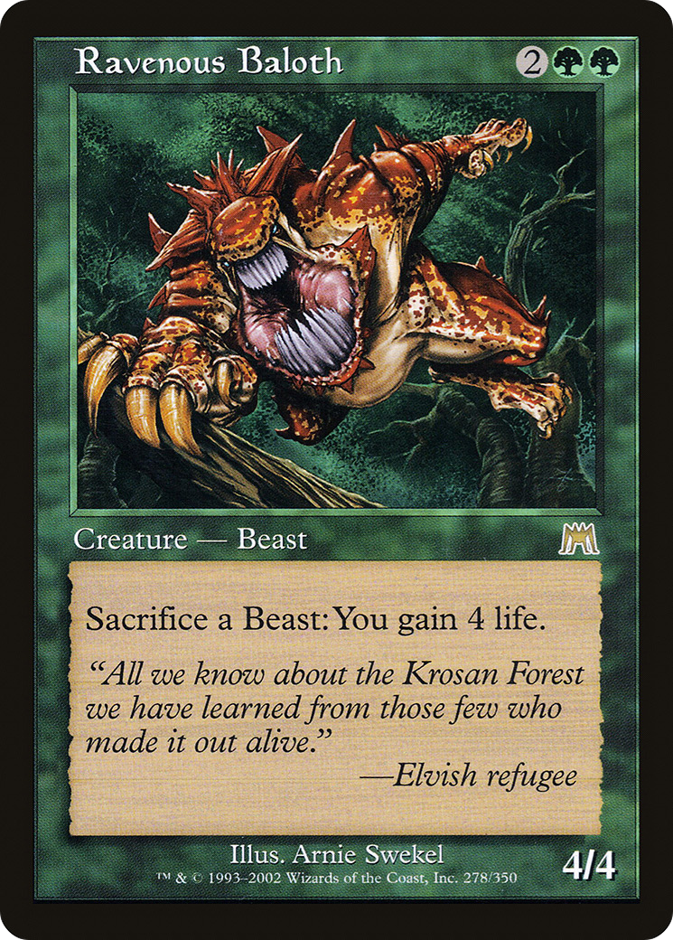 Ravenous Baloth (278) Foil - Onslaught