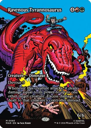 Ravenous Tyrannosaurus (093) Foil - Marvel Universe