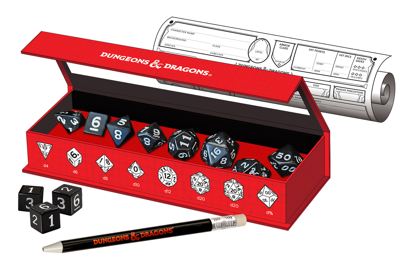 Dungeons & Dragons - New Adventurer Black Dice Set