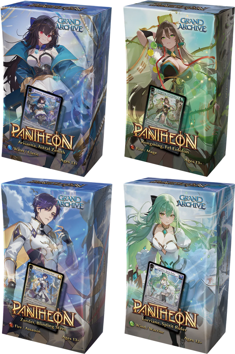 Grand Archive: Radiant Origins - Pantheon Decks (Set of 4)