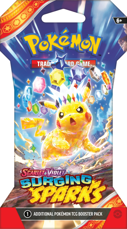 Pokémon TCG: Scarlet & Violet - Surging Sparks Sleeved Booster | Silver Goblin