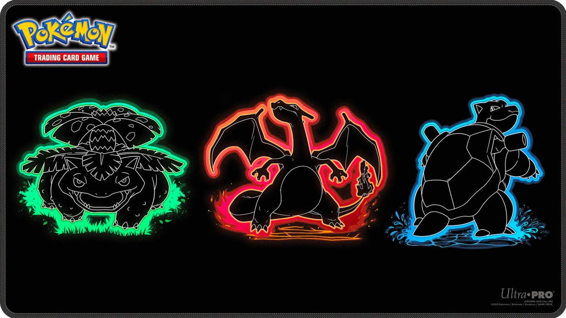 Pokémon Playmat Foil Neon Kanto