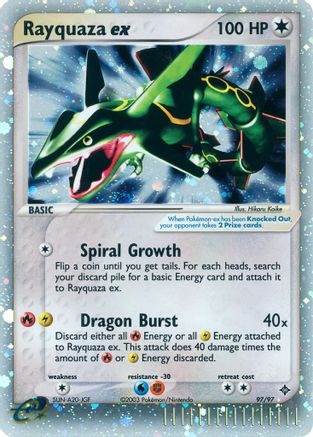 Rayquaza ex (97) Holofoil - Dragon