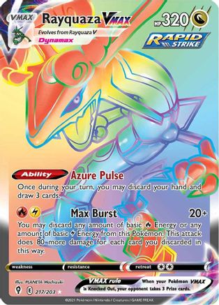Rayquaza VMAX (217) Holofoil - Evolving Skies
