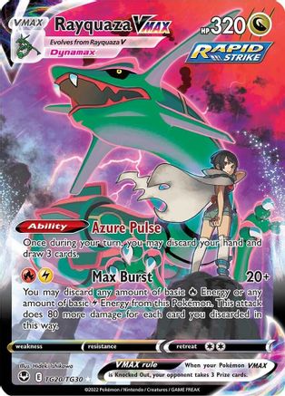 Rayquaza VMAX (Alternate Full Art) (TG20) Holofoil - Silver Tempest