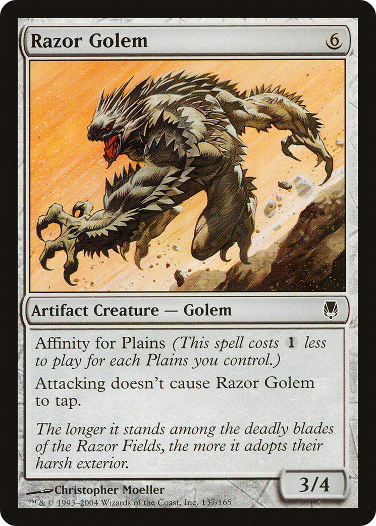 Razor Golem (137) Foil - Darksteel
