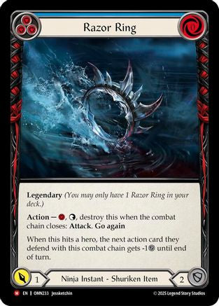 Razor Ring (Blue) (OMN233) Cold Foil - Omens of the Third Age