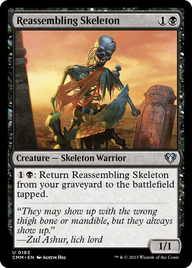 Reassembling Skeleton (183) - Commander Masters