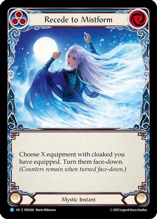 Recede To Mistform (Blue) (PEN268) Rainbow Foil - Compendium of Rathe