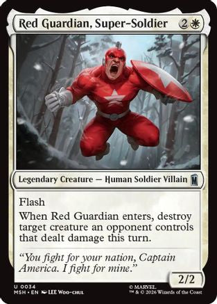 Red Guardian, Super-Soldier (034) Foil - Marvel Super Heroes