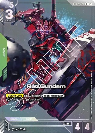 Red Gundam (R+) (GD02-024) Holofoil - Dual Impact