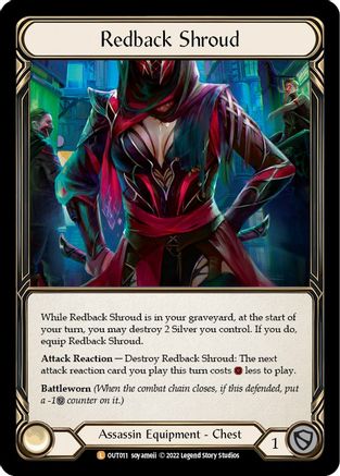 Redback Shroud (OUT011) Rainbow Foil - Outsiders