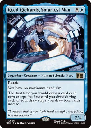 Reed Richards, Smartest Man (636) Foil - Commander: Marvel Super Heroes