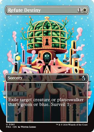 Refute Destiny (Borderless) (361) Foil - Reality Fracture