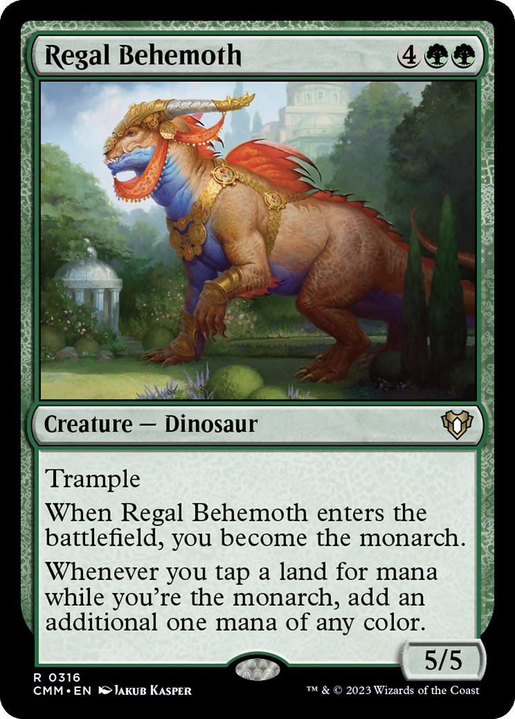 Regal Behemoth (316) Foil - Commander Masters