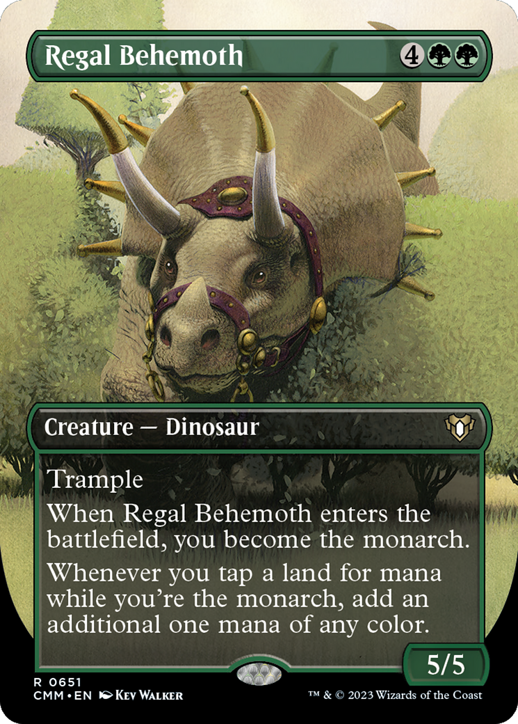 Regal Behemoth (Borderless) (651) - Commander Masters