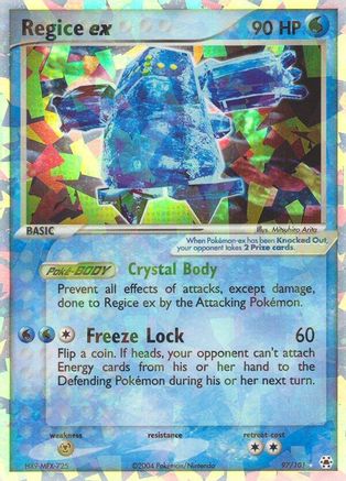 Regice ex (97) Holofoil - Hidden Legends