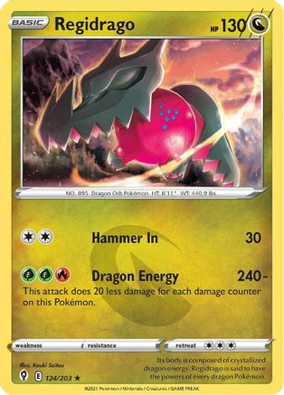 Regidrago (124) Reverse Holofoil - Evolving Skies